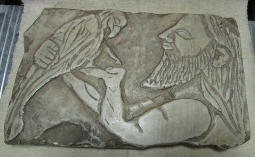 Bassorilievo falconiere - bassorilievo,